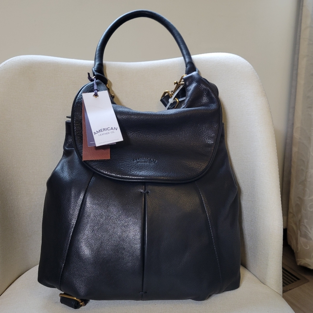American Leather Co. Catalina 2-in-1 Leather Bag New